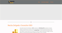 Desktop Screenshot of nachodelgado.com